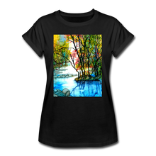 Load image into Gallery viewer, Women&#39;s Relaxed Fit Art T-Shirt - black