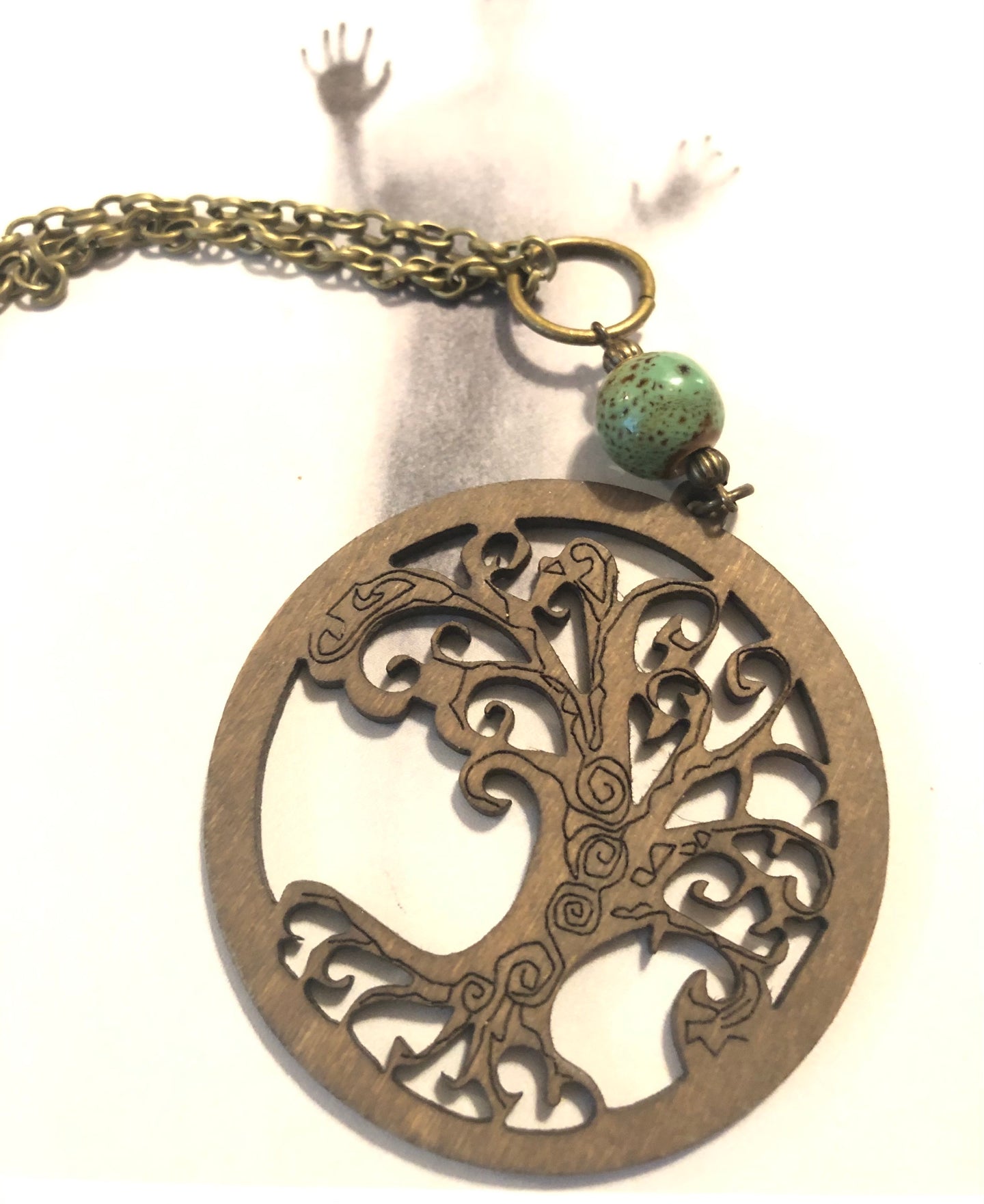 Wooden Tree Pendant