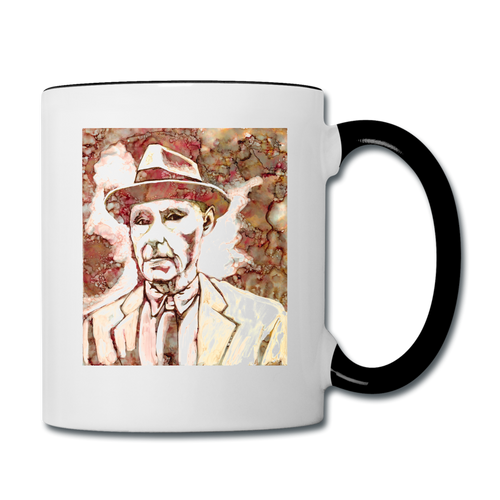 Burroughs mug - white/black