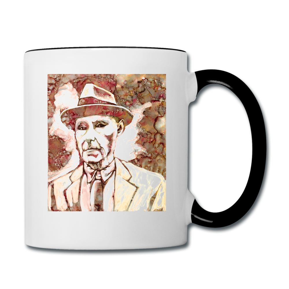 Burroughs mug - white/black