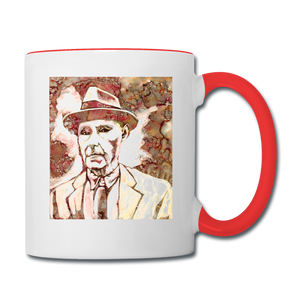 Burroughs mug - white/red
