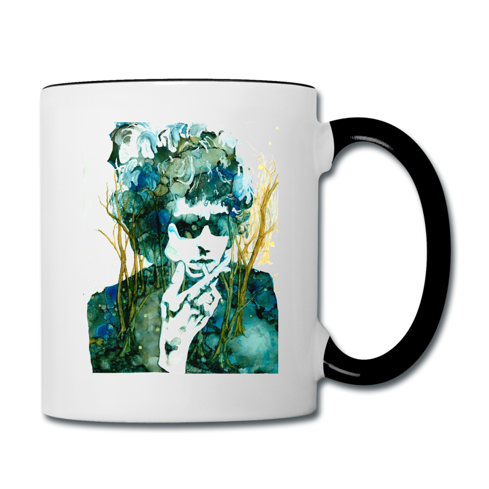 Dylan and Fireflies mug - white/black